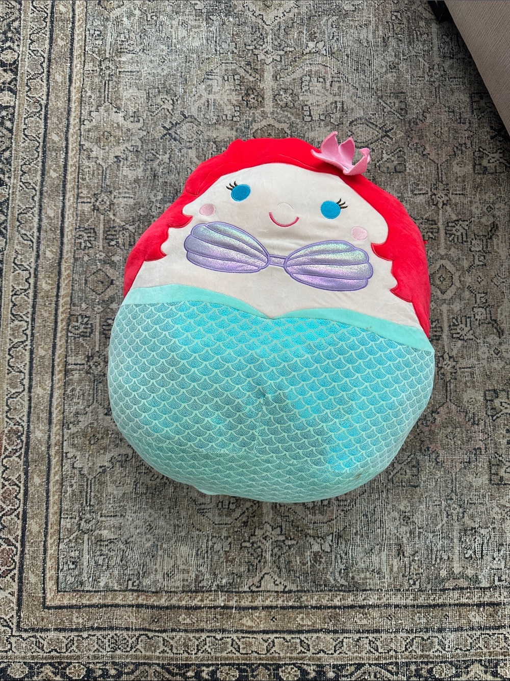 Plush squishmallow Toy - Red & Aqua